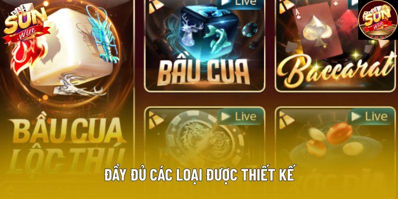 Đầy đủ các loại được thiết kế Đầy đủ các loại được thiết kế