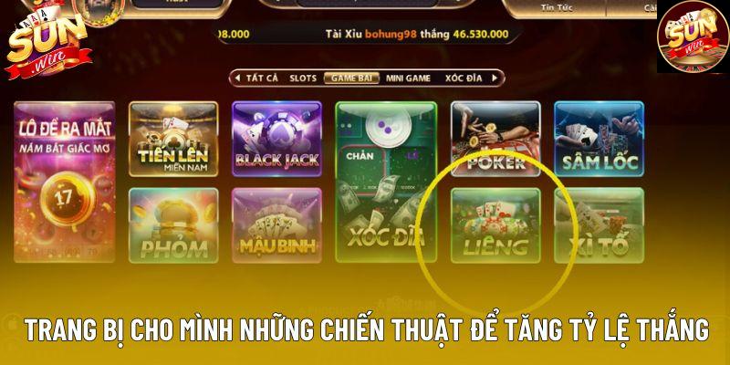 Trang bị cho mình những chiến thuật để tăng tỷ lệ thắng