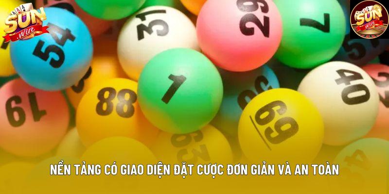 Nền tảng có giao diện đặt cược đơn giản và an toàn