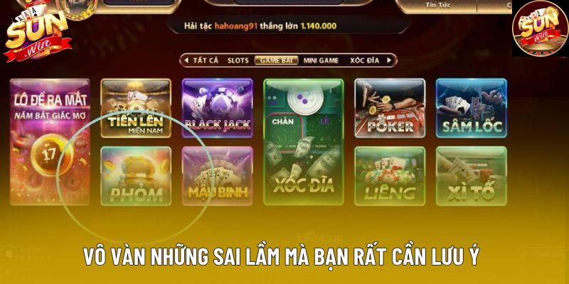 Vô vàn những sai lầm mà bạn rất cần lưu ý 
