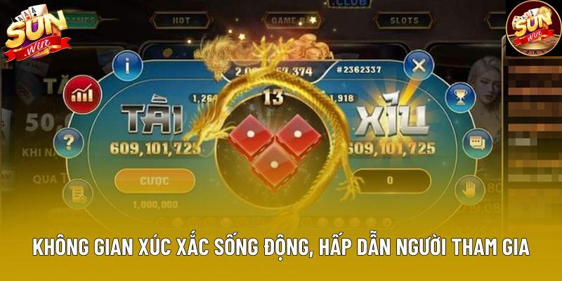 Không gian xúc xắc sống động, hấp dẫn người tham gia