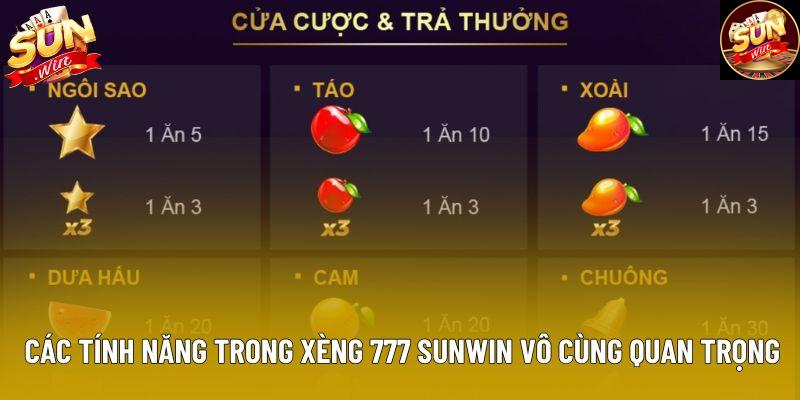 Các tính năng trong Xèng 777 Sunwin vô cùng quan trọng Các tính năng trong Xèng 777 Sunwin vô cùng quan trọng