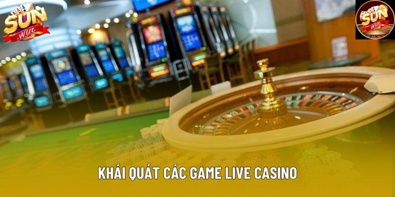 Khái quát các game live casino
