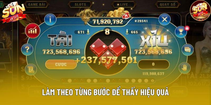 Làm theo từng bước để thấy hiệu quả